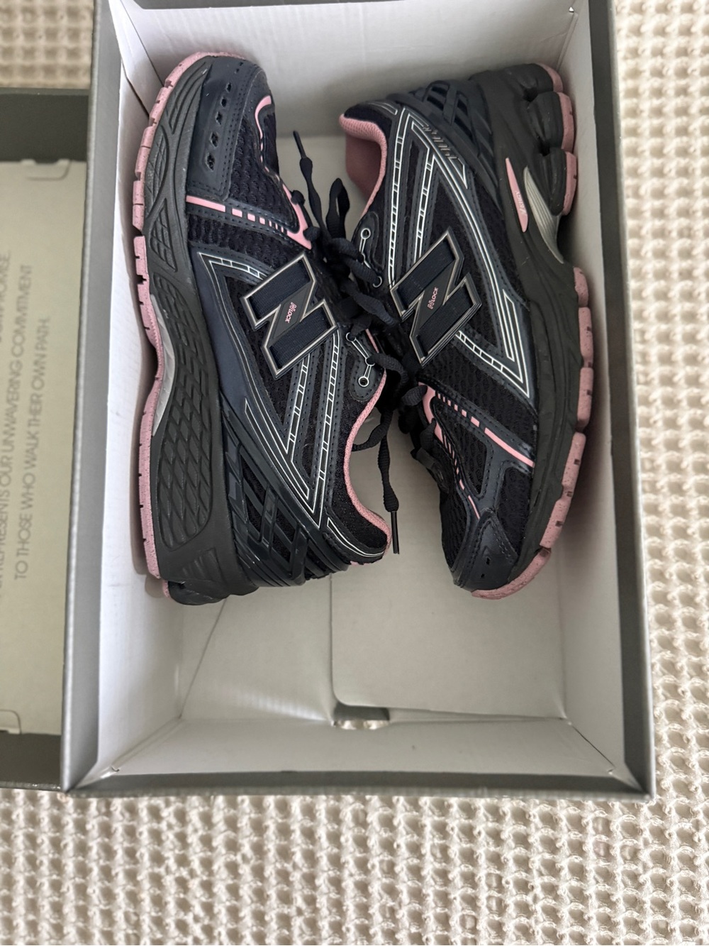 New Balance Women’s Black and Pink Active Running Sneakers